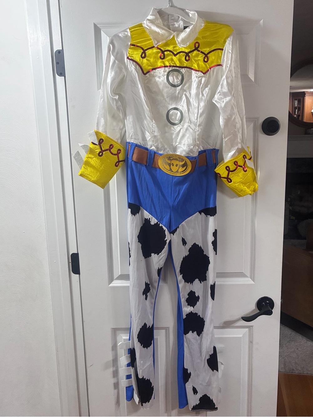 Toy Story Jessie the Cowgirl Ladies adult Halloween Costume One Piece  Sz Small